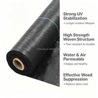 Toile tissée en PP écologique anti-UV perméable et durable pour le contrôle des adventices, découpable pour l'utilisation en jardin, verger et agriculture