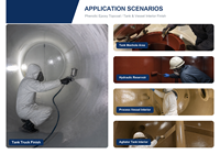 Finition époxy phénolique WOLONG haute température résistante aux acides pour l'intérieur des équipements chimiques et des machines lourdes