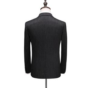 Trajes <span class=keywords><strong>De</strong></span> <span class=keywords><strong>Hombre</strong></span> A rayas Conjunto <span class=keywords><strong>de</strong></span> 3 piezas Trajes <span class=keywords><strong>de</strong></span> <span class=keywords><strong>hombre</strong></span> <span class=keywords><strong>de</strong></span> doble botonadura <span class=keywords><strong>para</strong></span> <span class=keywords><strong>boda</strong></span> Conjunto <span class=keywords><strong>de</strong></span> trajes <span class=keywords><strong>de</strong></span> jogging <span class=keywords><strong>de</strong></span> <span class=keywords><strong>hombre</strong></span> <span class=keywords><strong>de</strong></span> <span class=keywords><strong>color</strong></span> negro - Product Image 6
