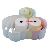 Rollo de papel de copia Ncr, Papel de recibo sin carbón, 3 piezas, oficina, precio de fábrica