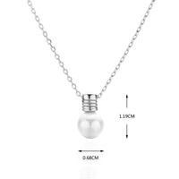 Collier de perles d'eau douce de petite taille, nouveau design, pour femmes et jeunes filles, bijoux en coquillages légers
