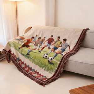 <span class=keywords><strong>Tapisserie</strong></span> tissée en polyester et coton de qualité supérieure pour supporters de football, OEM ODM - Product Image 2