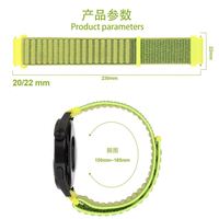 20 mm nylon band voor Samsung Galaxy Watch Verstelbare Huawei horlogeband 22 mm armbanden