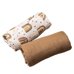 Vente en gros OEM <span class=keywords><strong>de</strong></span> couvertures <span class=keywords><strong>de</strong></span> réception bio personnalisées pour bébés Couvertures d'emmaillotage douces en mousseline <span class=keywords><strong>de</strong></span> bambou et <span class=keywords><strong>coton</strong></span> pour bébés - Product Image 1