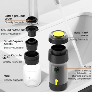 Draagbare Capsule Koffiezetapparaat-Usb/Batterij Aangedreven Espressomachine Voor Thuiskantoor En Reizen - Product Image 3