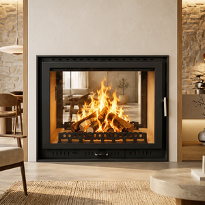 <span class=keywords><strong>Stufa</strong></span> <span class=keywords><strong>a</strong></span> <span class=keywords><strong>Legna</strong></span> Autonoma da Incasso per Interni, Caminetto con Fiamma Reale per Casa - Product Image 4