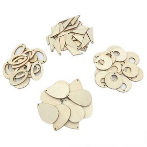 Pendentifs Géométriques en Bois Découpés au Laser pour Artisanat DIY et Boucles d'Oreilles – Vente en Gros et Dropshipping - Product Image 1
