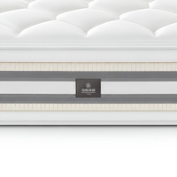 Matelas en latex double face JISI Queen, doux, 30 cm, matelassé, pour chambre d'hôtel