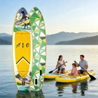 Planche à pagaie gonflable ACEHERO avec motif géométrique, système à 3 ailerons, 10'6''x31.5''x6'', avec tous les accessoires