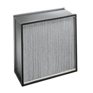 AAF Flanders Alpha HT 24x24x11.5 için yüksek sıcaklık HEPA hava filtresi paslanmaz çelik HIGHTEMP metal-çerçeve ayırıcı