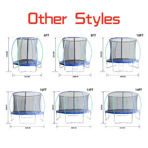 Trampolín Profesional para Jardín de 6, 8, 10 y 12 Pies con Red de Seguridad, Ideal para Diversión y Ejercicio en <span class=keywords><strong>el</strong></span> Patio Trasero - Product Image 4