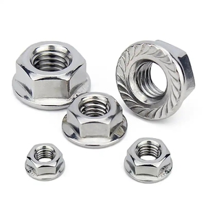 Tuerca hexagonal con brida ISO 4161 DIN 6923 B18.16.4 A2-70 M5-M100 SS304 316 310S A4-70 de acero inoxidable, tuerca hexagonal con brida dentada A4-80 - Product Image 3