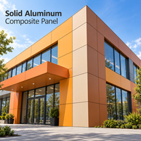 Panneau composite en aluminium revêtu de PVDF de 4 mm, 4x8 pieds, pour la construction de murs-rideaux