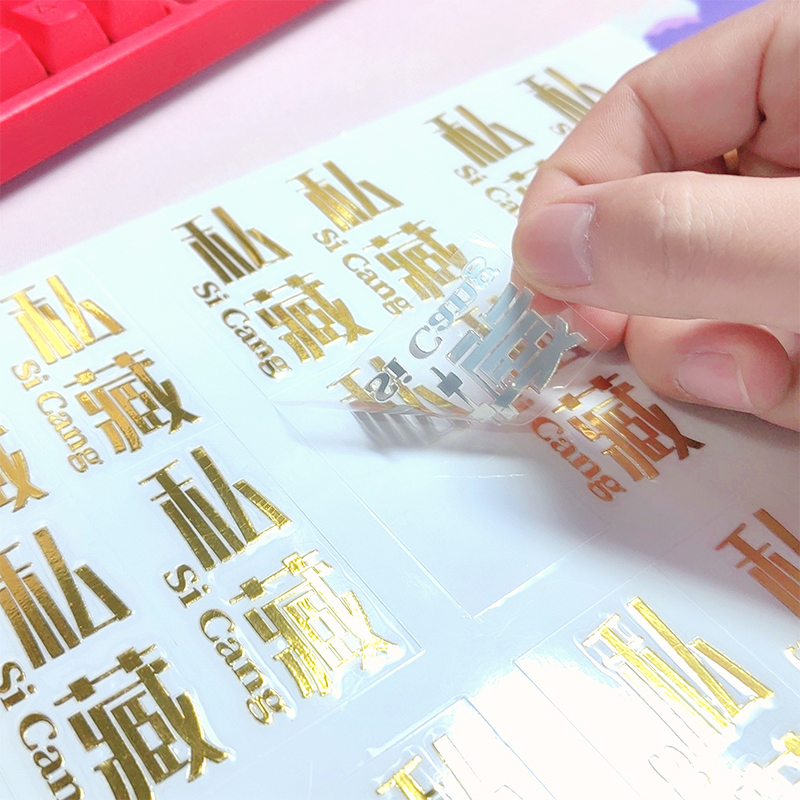 Custom Luxury 3D Gold Metal Waterproof Electroformed Nickel Metal Crystal Label Peel & Stick UV Transfer Sticker for Branding