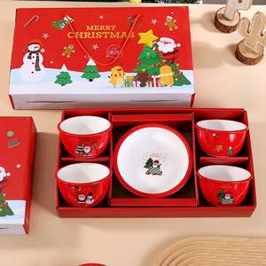 <strong>Christmas</strong> Santa Claus food supply tableware children's ceramic <strong>plate</strong> and bowl set <strong>Christmas</strong> <strong>Eve</strong> - Product Image 2