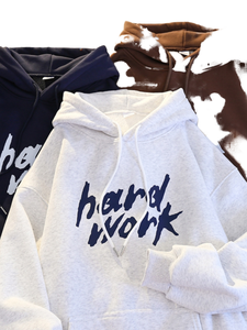 High Quality Cotton Fleece Pullover Hoodies Plus Size Men's Letter Printed Pocket Sweatshirts Unisex Winter - Product Image 1