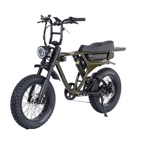 Vélo de montagne électrique Bafang durable 2025, 20 pouces, 1000W, pneus larges, suspension intégrale, vélo électrique adulte, batterie au lithium 52V pour la ville - Product Image 1