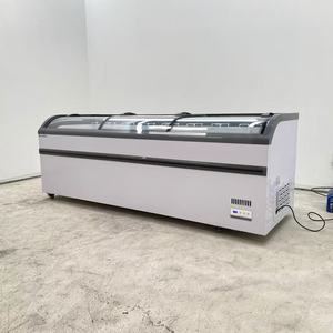 Commercial Chest <b>Freezer</b> Ice Frozen Food Display European Island Shop Kitchen Equipment Horizontal Deep - Product Image 3