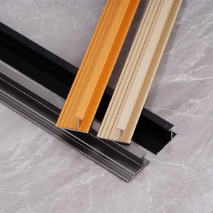 Décoration murale en alliage d'aluminium Fermeture d'angle Lignes métalliques résistantes à la corrosion <span class=keywords><strong>Clip</strong></span> de bande métallique Garnitures métalliques - Product Image 3