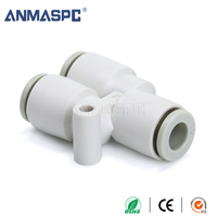 KQ2U Régulateur de silencieux de soupape d'air en plastique pneumatique de 8mm Application industrielle Raccords de filetage de condition pour tube de tuyau