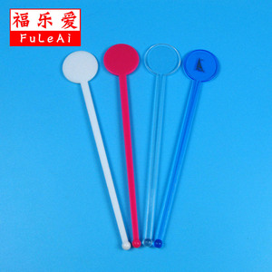 Fuleai Cocktail Stirrer PS Plastic Round Tip Disposable Bar Coffee Stirrer 18cm 20.5cm 22.1cm For Hotel Guesthouse - Product Image 3