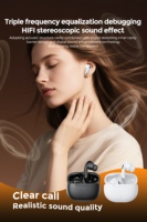 Audífonos Inalámbricos S611 para 5.4, Controlador de 13 mm, 21 Horas de Reproducción, Baja Latencia, Control Táctil, Carga Tipo-C, Verdaderamente Inalámbricos, con LED