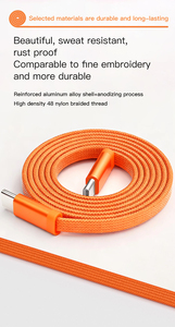 EN STOCK Câble de données magnétique en nylon tressé Type-C 3A 65W pour téléphones mobiles, ordinateurs portables, tablettes, câble de charge rapide rétractable C vers C - Product Image 4
