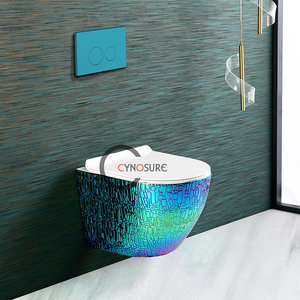 WC suspendus sans rebord, en céramique Tornado, plaqués or, garantie 10 ans - Product Image 5