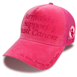 Customized Logo Embroidered Trucker Cap Breathable Mesh <b>Fabric</b> <b>Retro</b> Trendy Unisex Performance Outdoor Flat Brim - Product Image 5