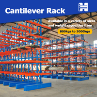 Système d'étagères cantilever pour l'organisation de l'inventaire, destiné aux entrepôts de distribution et de stockage de grande capacité dans les installations commerciales