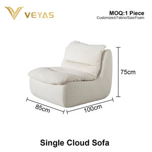 Sofá de Terciopelo sin Marco con Forma Cuadrada para Apartamento o Villa, Diseño Minimalista, Ahorro de Espacio, Duradero, Ecológico, Marca OEM y ODM - Product Image 6