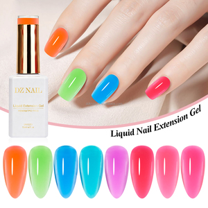 DZ NAIL 2026 Nuevo <span class=keywords><strong>Gel</strong></span> Líquido para Extensión de Uñas, Libre de HEMA y TPO, <span class=keywords><strong>Anti</strong></span>-Amarilleo, Personalizado OEM ODM para Salón de Uñas - Product Image 1