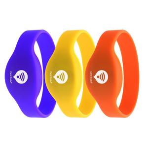 Personalizar RFID pago sin efectivo pulsera 13,56 MHz clásico <span class=keywords><strong>1K</strong></span> 4K NFC silicona pulseras ajustables - Product Image 6