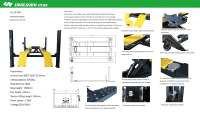 ULJS-405 Équipement d'atelier mécanique à 4 montants, outils de garage pour les élévateurs de véhicules, élévateurs de voitures pour la réparation de véhicules