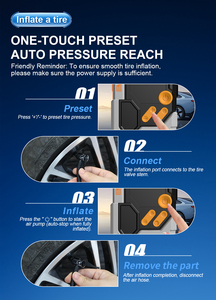 צ 'כית 120w-שימוש בקפיצה מתנע עם צמיג אלחוטי מתנפחים תצוגה דיגיטלית הוביל אור חשמל אור - Product Image 5