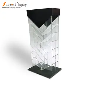 Professional Custom High Quality Acrylic Floor Display Stand Plexiglass Transparent Window Display Stand