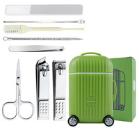 Coffret cadeau de 8 mini kits de coupe-ongles de voyage, coupe-ongles et outils de manucure pour usage domestique