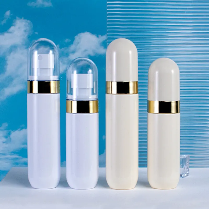 Luxus Hautpflege Verpackung leere Kunststoff Acryl Kosmetik behälter Sprüh flaschen Creme Glas Serum Lotion Pump flasche für Kosmetik