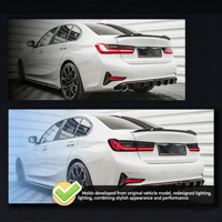 Feux arrière à LED pour BMW Série 3 G20 G80 M3 2019-2024, style CSL, avec clignotants séquentiels à effet laser, Plug and Play