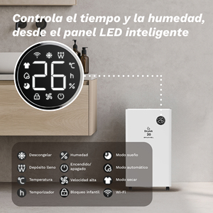 Deshumidificador Drytek 20, 20L Diarios, 380W, con Control por Aplicación Inteligente Wifi - Product Image 6