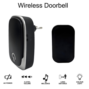 <span class=keywords><strong>Sonnette</strong></span> <span class=keywords><strong>sans</strong></span> <span class=keywords><strong>fil</strong></span> nouvelle génération US EU, <span class=keywords><strong>sonnette</strong></span> clignotante couleur, <span class=keywords><strong>200m</strong></span>, 38 mélodies, étanche, <span class=keywords><strong>sonnette</strong></span> de porte à piles, bouton d'alimentation - Product Image 4