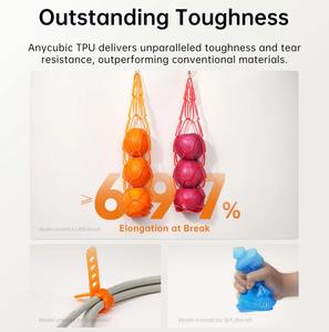 Filament TPU ANYCUBIC, filament en caoutchouc flexible PLA pour imprimante 3D FDM, matériau d'impression 3D pour Kobra S1C 3 kg - Product Image 5