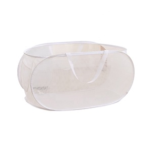 Hot Sales Custom-Size <strong>Pop</strong>-up <strong>Folding</strong> Laundry Basket <strong>Mesh</strong> Fabric Dirty Clothes Storage <strong>Hamper</strong> Organizer for Bathroom for Small - Product Image 4