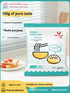 Soude alimentaire pure 100g, qualité alimentaire, pour la <span class=keywords><strong>cuisine</strong></span>, le nettoyage, le dégraissage, la vaisselle, la cuisson, poudre <span class=keywords><strong>de</strong></span> <span class=keywords><strong>carbonate</strong></span> <span class=keywords><strong>de</strong></span> <span class=keywords><strong>sodium</strong></span> - Product Image 6