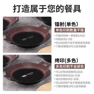 A5 <b>Melamine</b> Double-Ear <b>Plate</b>, Imitation Porcelain Japanese and Western Style Dinner <b>Plate</b>, Commercial Restaurant and Hotel - Product Image 4