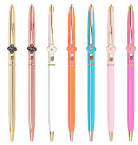 Stylo bille publicitaire en métal personnalisé avec logo diamanté, idéal pour l'hôtellerie et la promotion – Prix abordable - Product Image 5