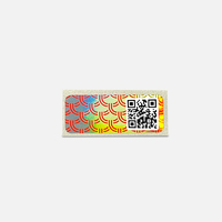 Custom Ontwerp 3d Holografisch Label Qr Code Hologram Met Barcode Veiligheidslabel Sticker