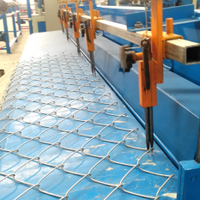 Nouvelle machine entièrement automatique de fabrication de filet en treillis métallique en acier laminé