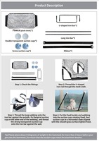 Hamac pour chat à fenêtre, écologique, motif uni, toutes saisons, amovible, lavable, robuste, lit pour chat, niche pour chat