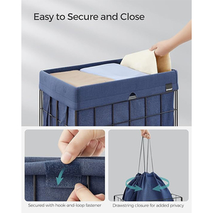 JY <span class=keywords><strong>cesto</strong></span> della biancheria con asse <span class=keywords><strong>da</strong></span> stiro nero Sorter a parete sporco <span class=keywords><strong>cesto</strong></span> della biancheria <span class=keywords><strong>da</strong></span> bucato viola - Product Image 3